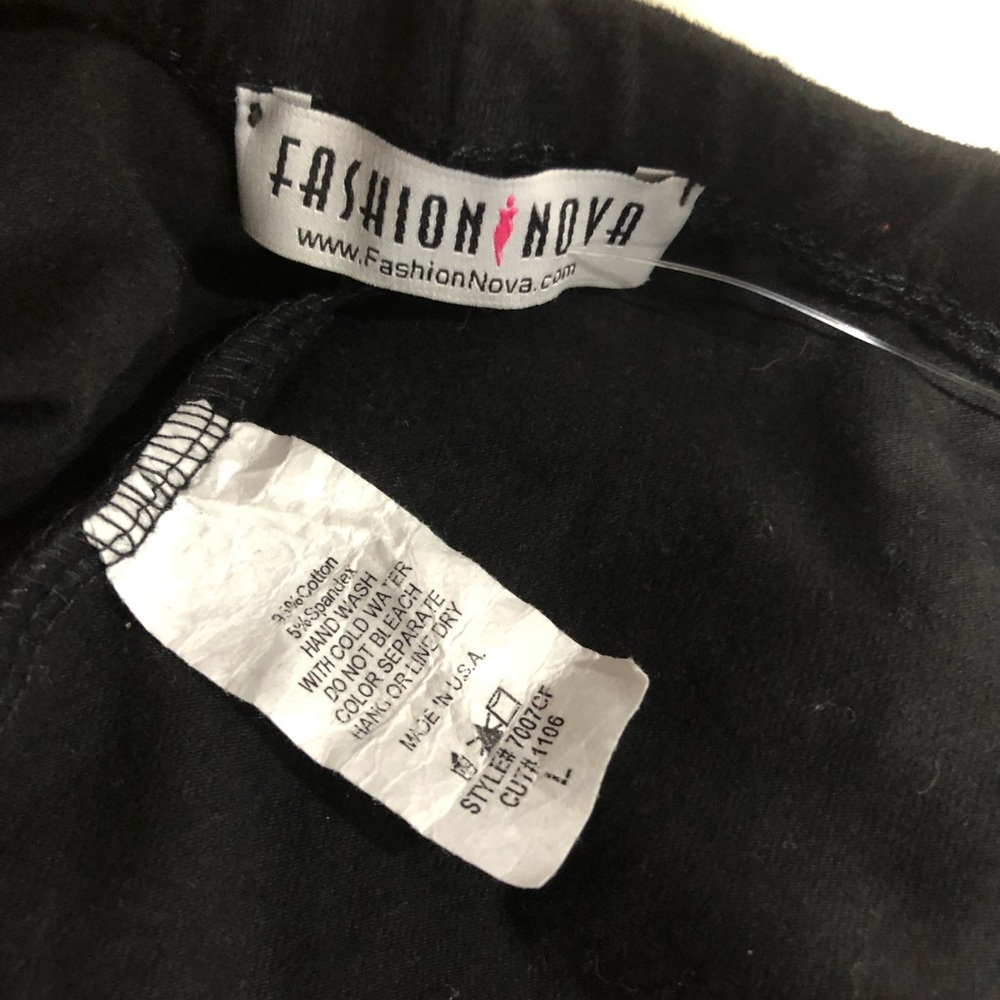 Fashion Nova Black Cut Out Leggings - Picture 8 of 8